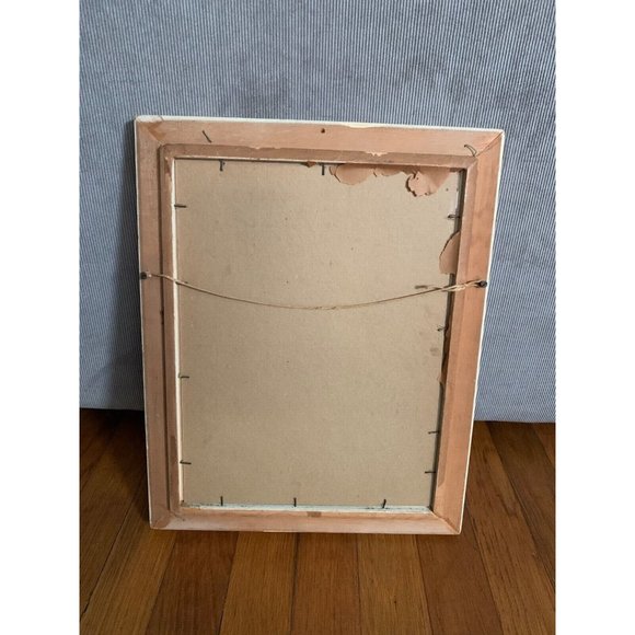 Vintage 1943 - Hummel - Framed - Print - April Showers 13"x10" Children Umbrella - Picture 5 of 6